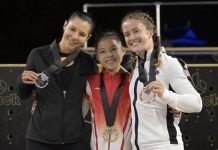 Mexican parkour athlete Ella Bucio won gold in the speed category and silver in the freestyle category at the second annual FIG Parkour World Championships in Japan on Saturday.