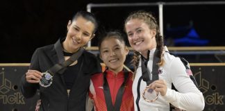 Mexican parkour athlete Ella Bucio won gold in the speed category and silver in the freestyle category at the second annual FIG Parkour World Championships in Japan on Saturday.