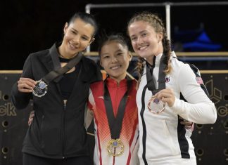 Mexican parkour athlete Ella Bucio won gold in the speed category and silver in the freestyle category at the second annual FIG Parkour World Championships in Japan on Saturday.