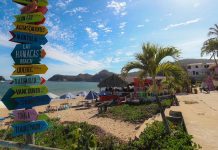 View of a beach at Costalegre (Jalisco)