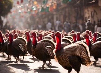 An AI image of a turkey drive in Guadalajara