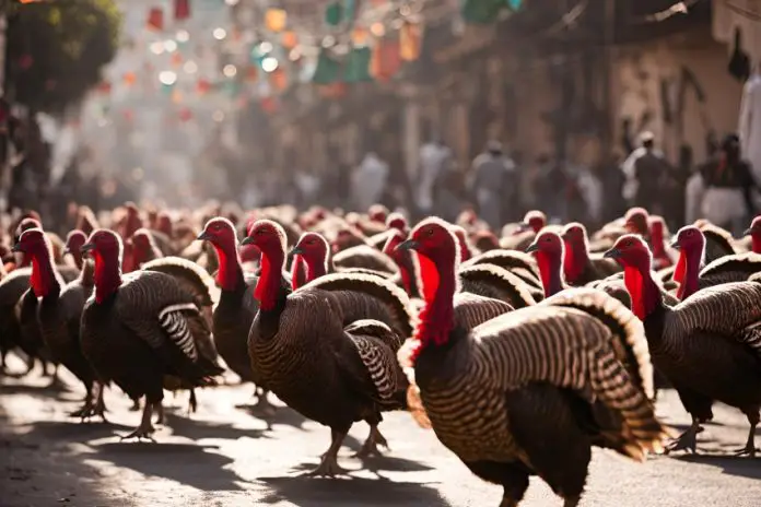 An AI image of a turkey drive in Guadalajara