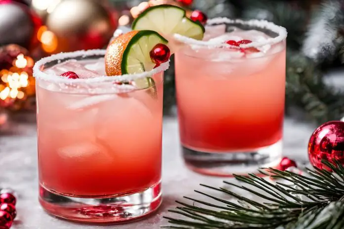 A selection of christmas drinks in Mexico