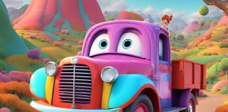 Sarah DeVries as a truck