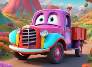 Sarah DeVries as a truck