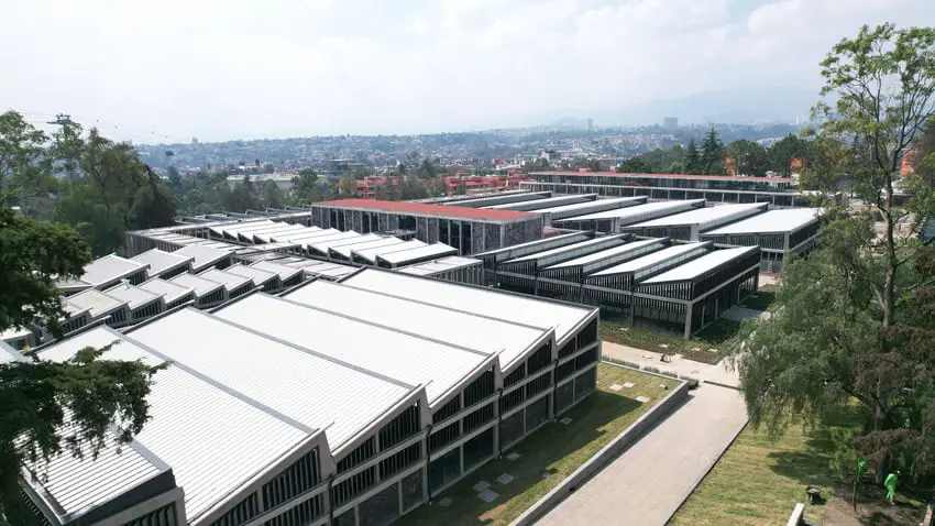 bird's eye view of bodega nacional de arte at cineteca chapultepec