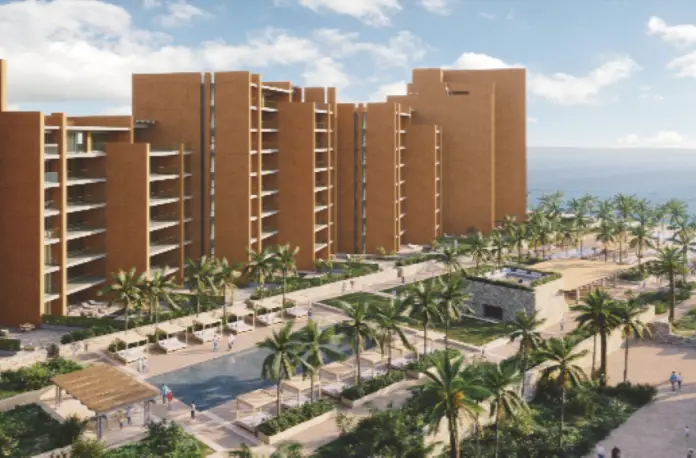 Be Grand Ocean Nuevo Nayarit, designed by the firm Legorreta, will be the brand's first beachfront apartment complex.