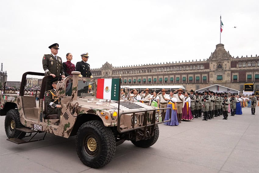 President Sheinbaum leads Revolution Day parade in Mexico City