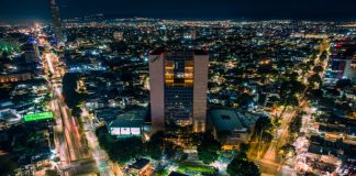 The Guadalajara hotel zone is the area surrounding the Expo Guadalajara Club, a conglomerate of 19 hotels surrounding the Expo Guadalajara.