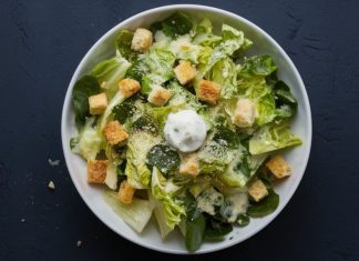 A Caesar salad