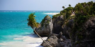 A view of the Tulum beach