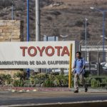 Toyota automotive plant located in the border city of Tijuana (Baja California)