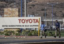 Toyota automotive plant located in the border city of Tijuana (Baja California)