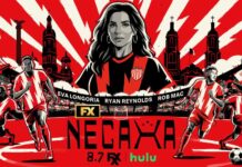 poster of woman and soccer players