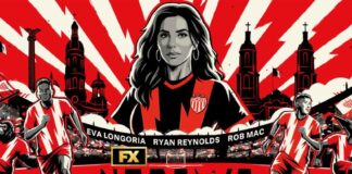 poster of woman and soccer players