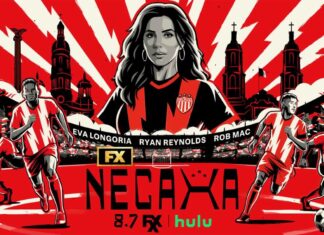 poster of woman and soccer players