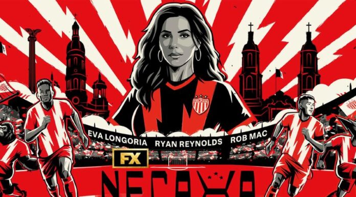 poster of woman and soccer players