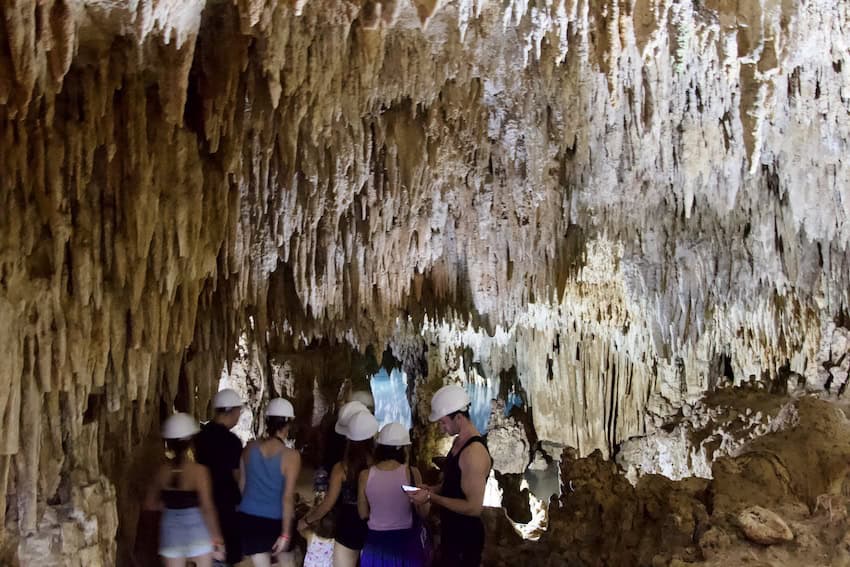 Ancient stalactites formed over thousands of years