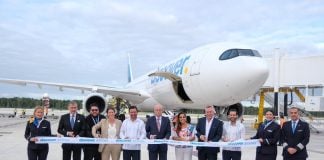 The first flight to connect Germany with #Tulum, the heart of the Maya Zone, arrives.