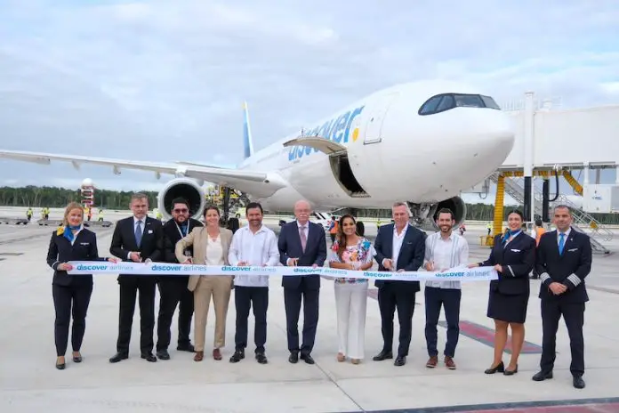 The first flight to connect Germany with #Tulum, the heart of the Maya Zone, arrives.