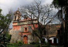 The Iglesia de San Jacinto in San Ángel is one of the oldest churches in Mexico City.