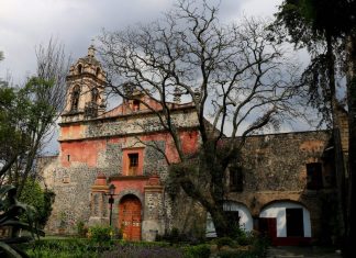 The Iglesia de San Jacinto in San Ángel is one of the oldest churches in Mexico City.