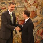 His Majesty King Felipe VI received the President of Castilla-La Mancha, Emiliano García-Page, this afternoon at the Zarzuela Palace.