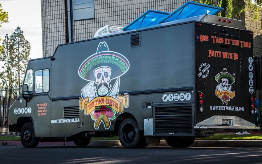 A taco truck in Los Angeles