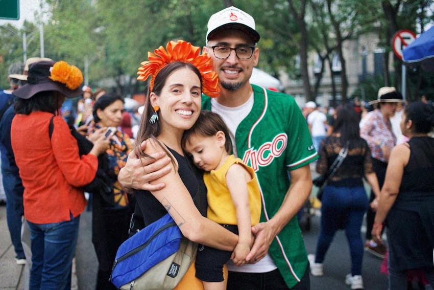 Alan Chazarro and family in Mexico