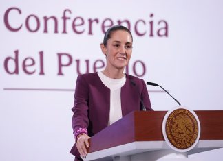 President Sheinbaum speaks at her morning press conference