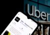 cell phone with Uber
