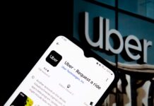 cell phone with Uber