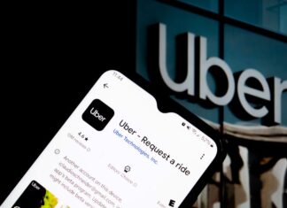 cell phone with Uber