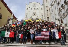 A group of students at the UdG