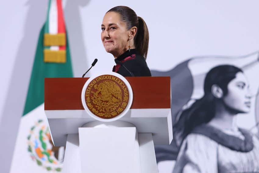 The president appeared to get a kick out of her history presentation during Wednesday's press conference, evening the score on Trump's recent territorial claims.