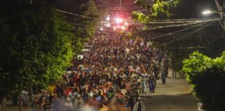 A new migrant caravan took shape in Tapachula, Chiapas just hours before Trump's inauguration as U.S. president on Monday