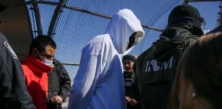 Deportees in Ciudad Juárez, Mexico in January 2025