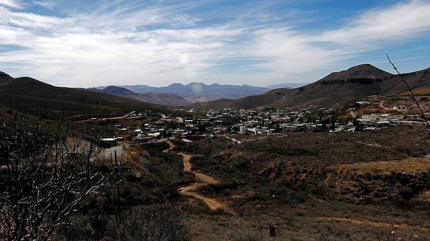 Panoramic view of Santa Eulalia, Chihuahua, Mexico