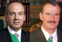 Former Presidents Vicente Fox and Felipe Calderón