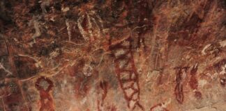 Cave paintings at Cuatro Ciénagas