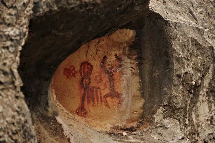 Cave paintings at Cuatro Cienegas