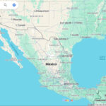 A screenshot of a map of Mexico and the southern U.S., showing from California to Georgia.