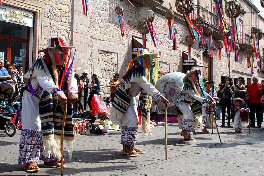 "Dança dos velhos" na cidade de Morelia Michoacán 2022.