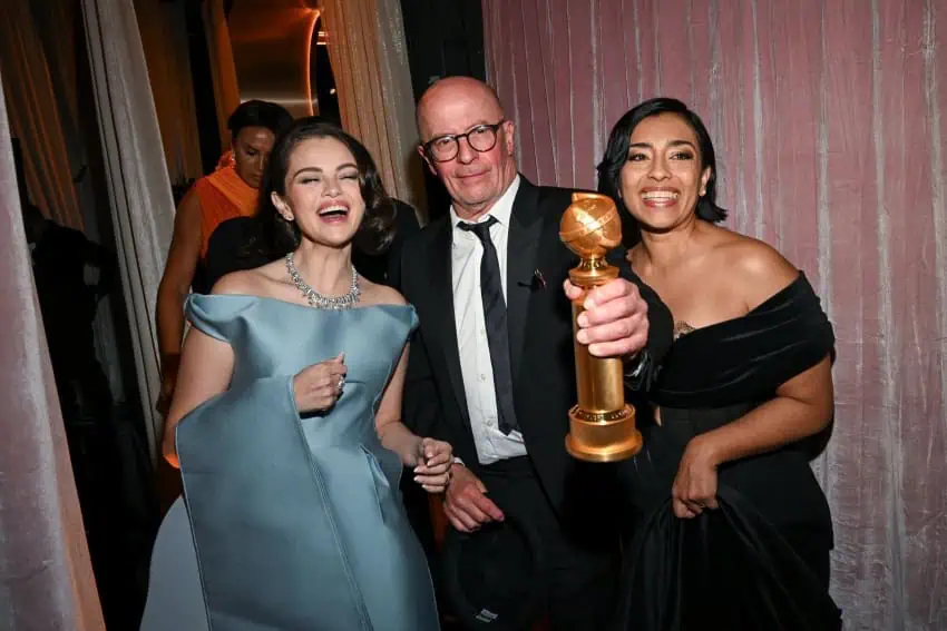 Selena Gomez, Jacques Audiard and Adriana Paz