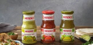 A variety of Grupo Herdez salsas that are exported and sold in the United States
