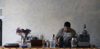 A barman at one of the Xalapa cafes