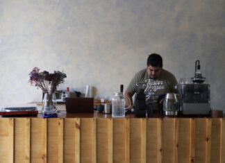 A barman at one of the Xalapa cafes