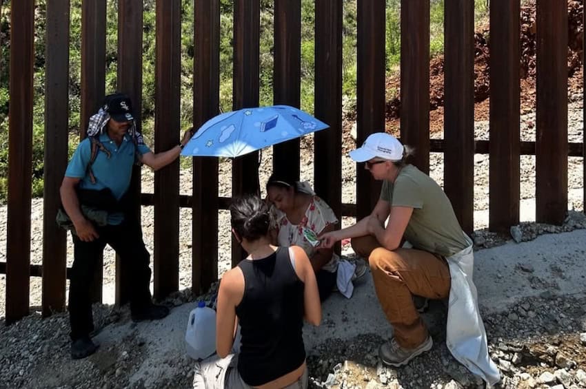 The volunteer group Tuscon Samaritans provides water, food, first aid and other essential items to migrants who cross into Arizona from Mexico. 