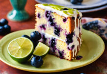 Mexican blueberry, ricotta, and lime cake