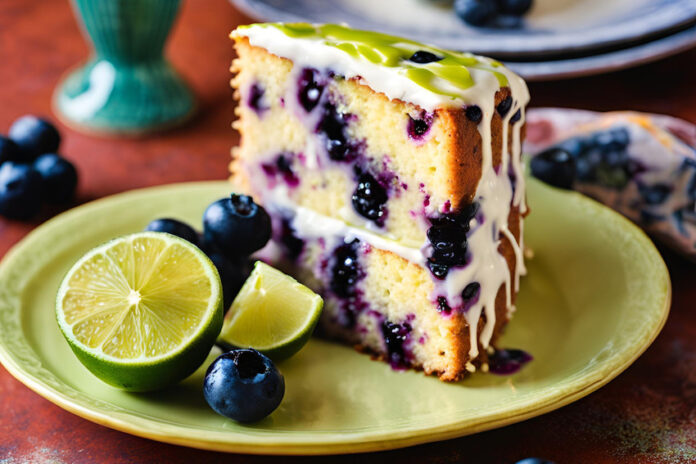 Mexican blueberry, ricotta, and lime cake